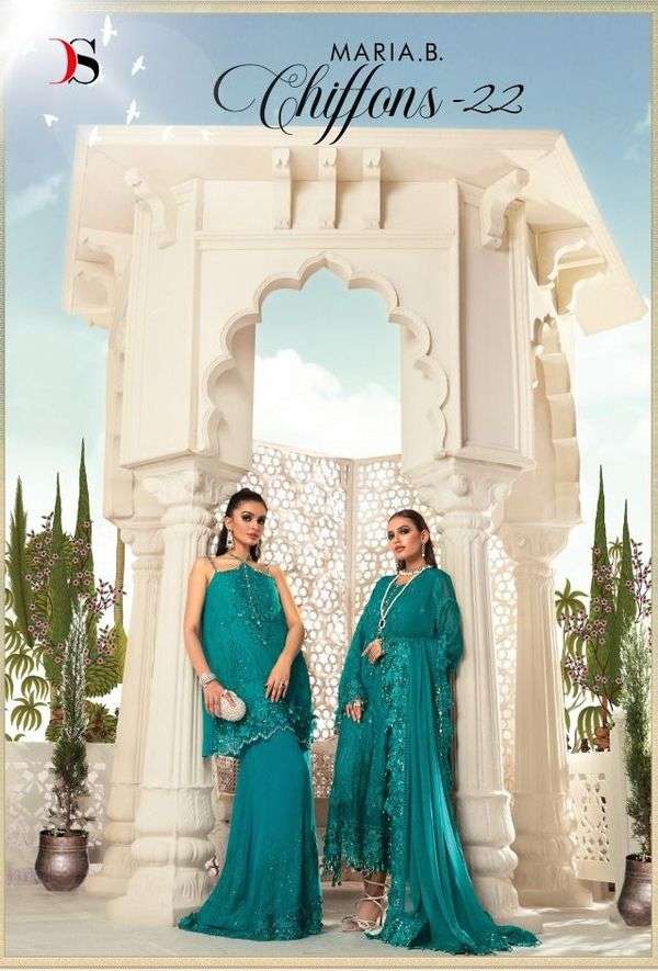 Mariab Chiffon-22 by DEEPSY SUITS